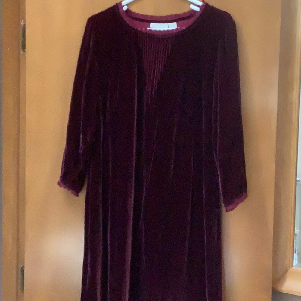 J. Jill velvety dress, long sleeves, size M